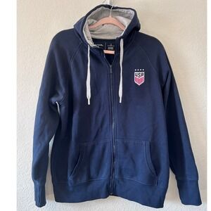 Antigua Navy USWNT Victory Full-Zip Hoodie‎ USA Soccer Fanwear Size L
